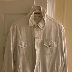 American Apparel White Denim Jean Jacket